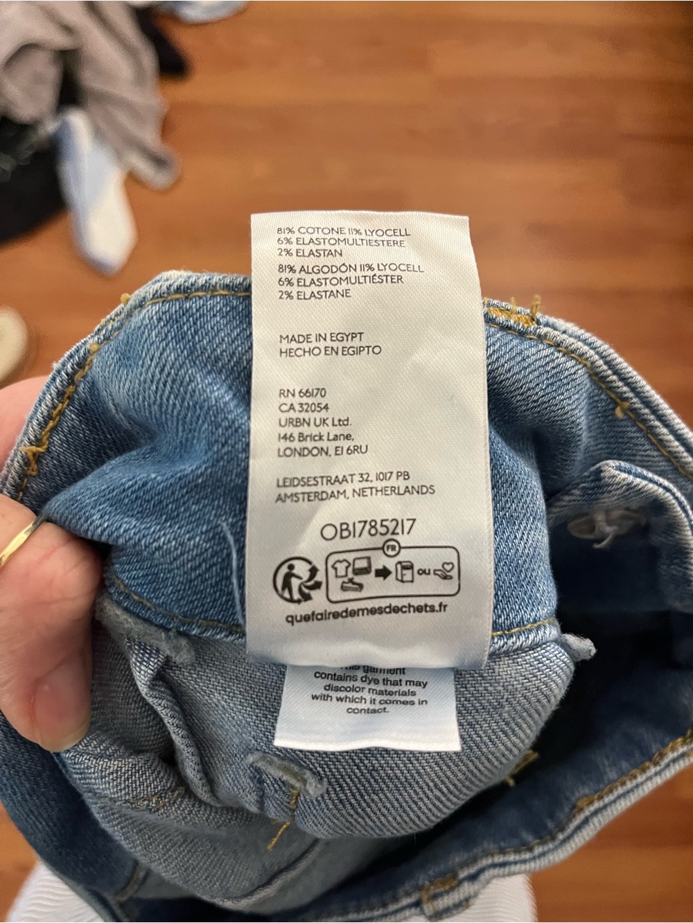 Maeve Light Blue Wide-Leg Colette Jeans in color: ‘light denim’ size 26 - Picture 13 of 14